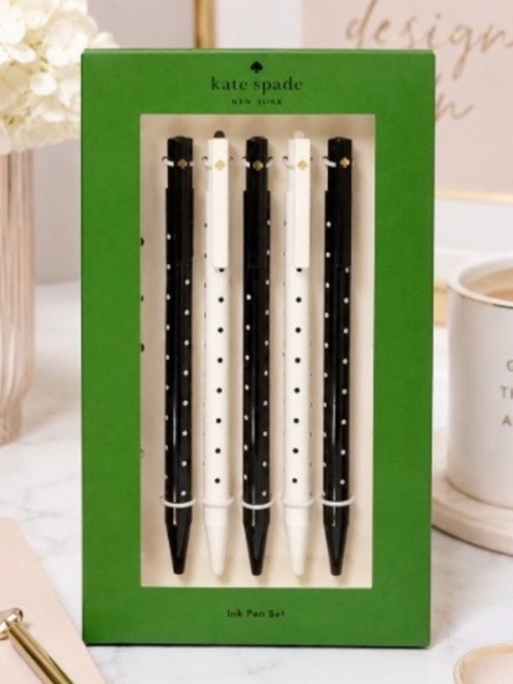 NEW Kate Spade pen set polka dot Back to School teacher gift sorority